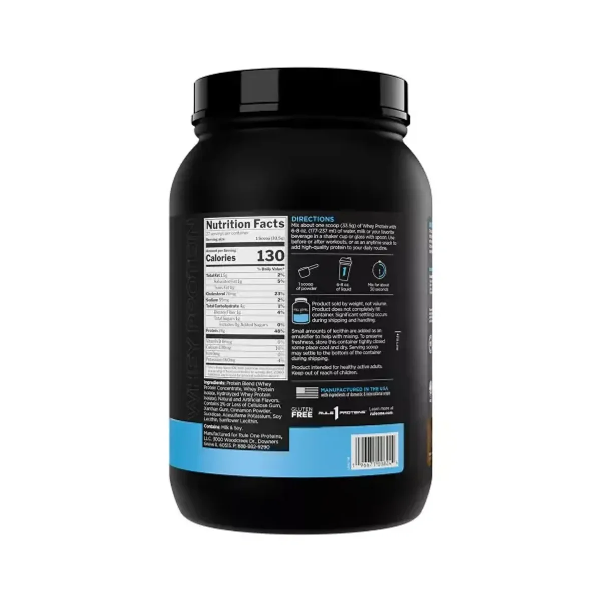 Rule 1 Whey Protein 918g Toasted Cinnamon Cereal 2