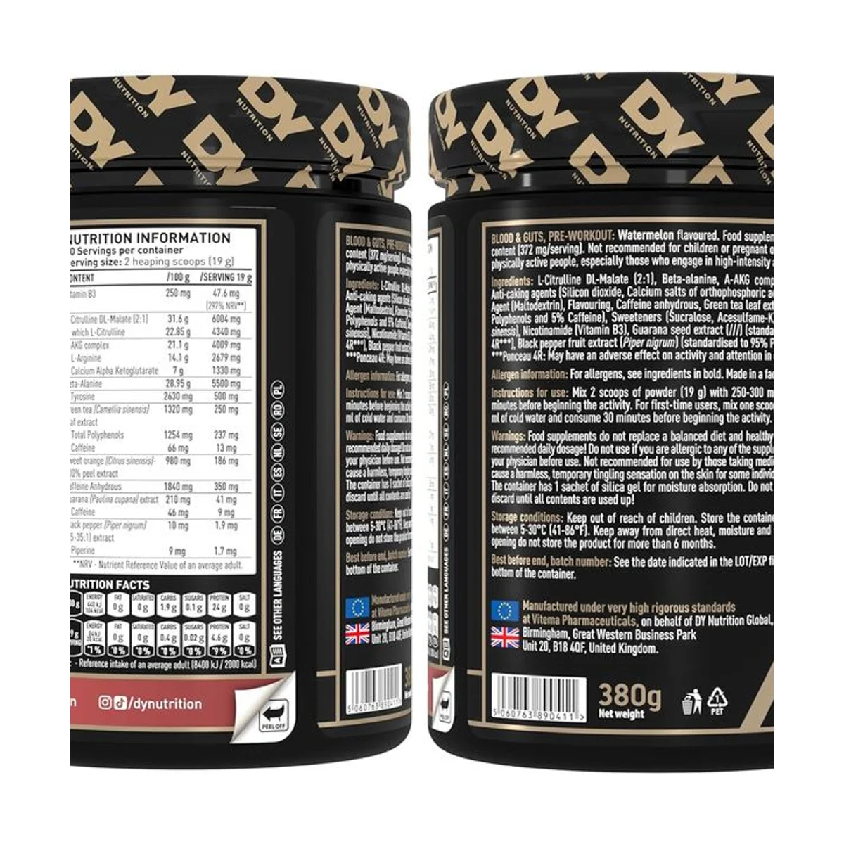 Dorian Yates Blood and Guts Blueberry 380g 2