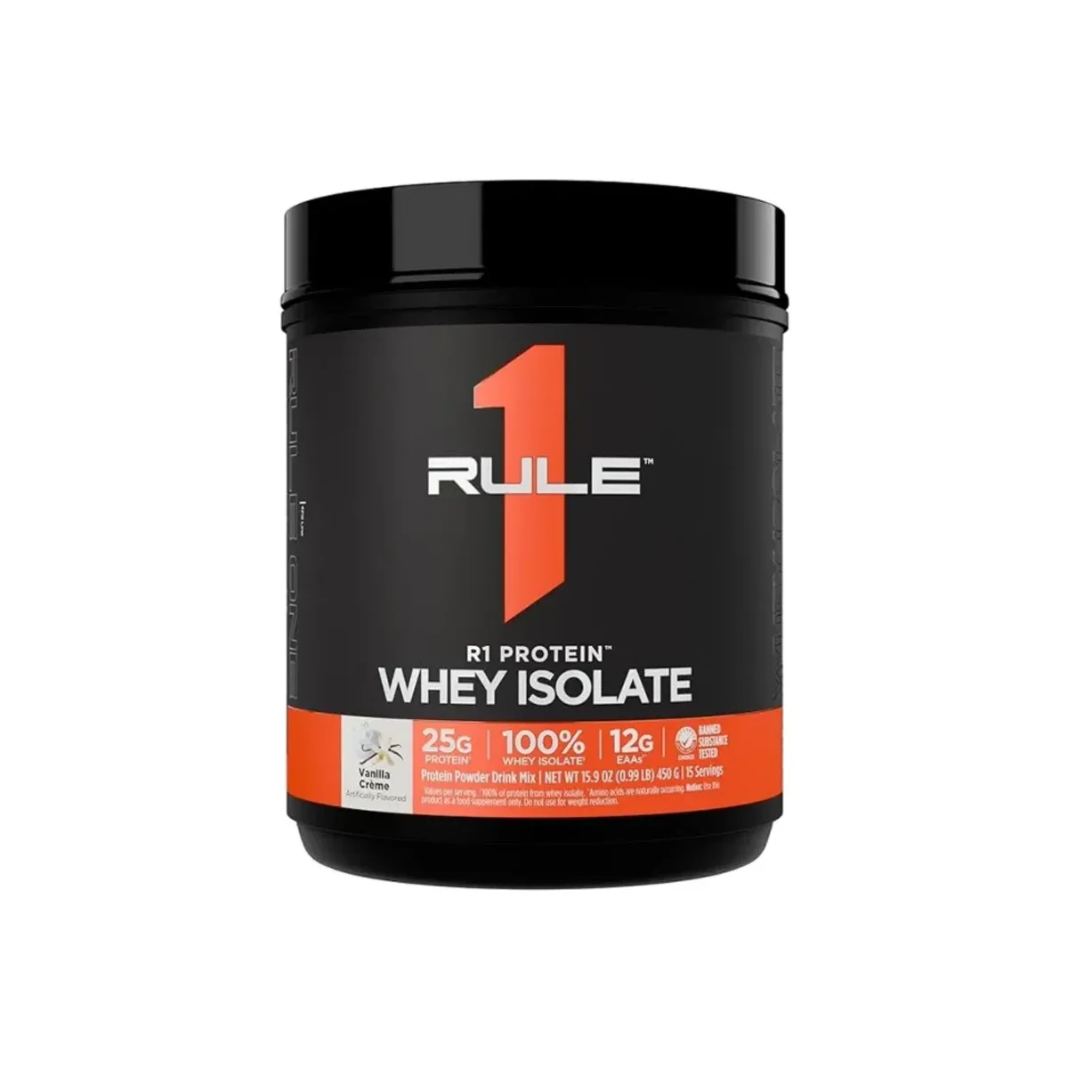 Rule 1 R1 Protein Whey Isolate 15 serviri Vanilla Creme