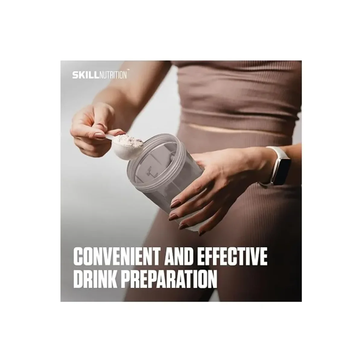 Skill Nutrition Shaker Smoked Transparent 700ml 3