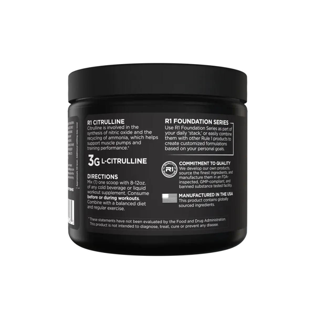 Rule 1 Citruline Unflavored 198g 3