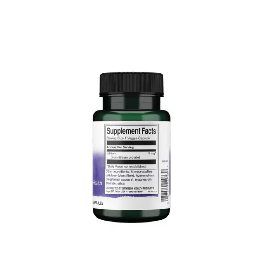 Swanson Lithium Orotate 60veg capsule 2