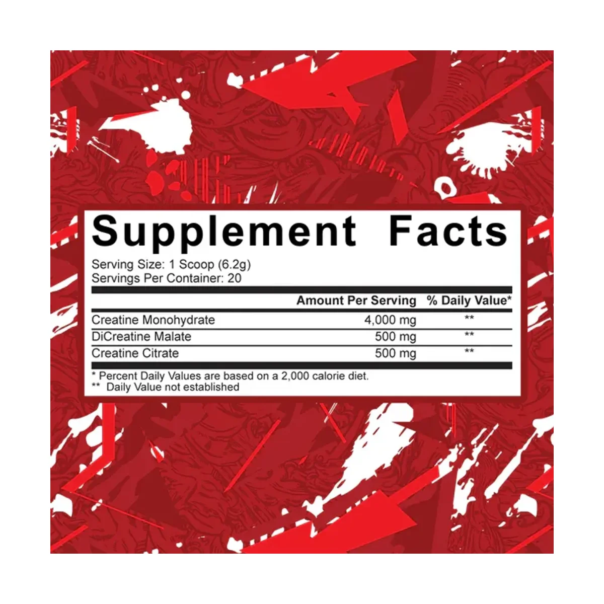 5% Nutrition Creatine Code Red WildBerry 126g 2