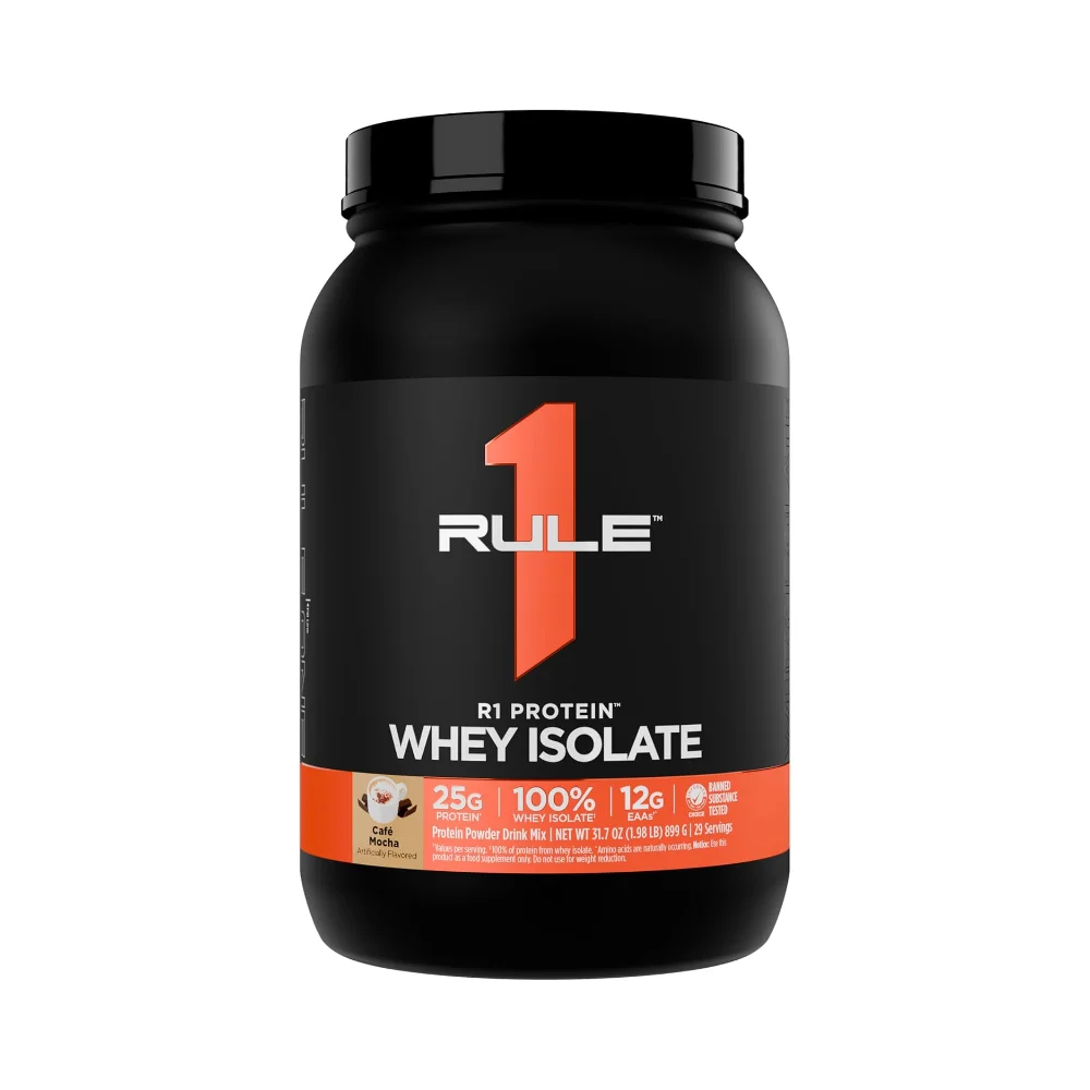 Rule 1 R1 Protein Whey Isolate 899g Cafe Mocha