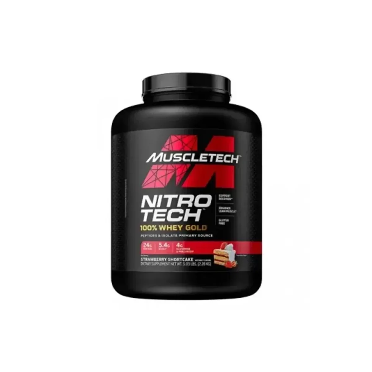 MuscleTech Nitro Tech 100% Whey Gold Strawberry Cake 2.2kg 1