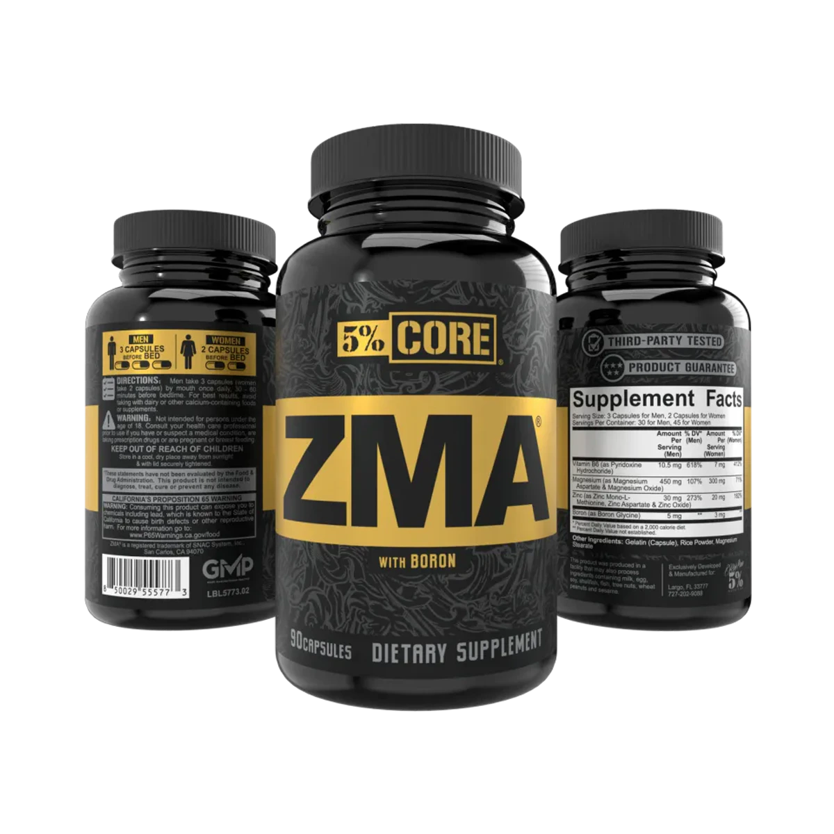 5% Nutrition ZMA cu Boron Core Series 90 capsule 4