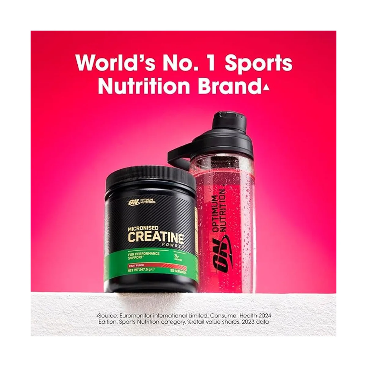 Optimum Nutrition Micronised Creatine 247g Fruit Punch 2