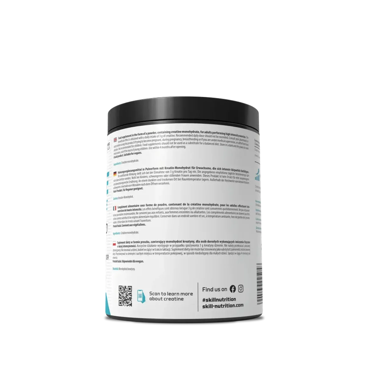 Skill Nutrition Micro Creatine Monohydrate Unflavored 300g 3