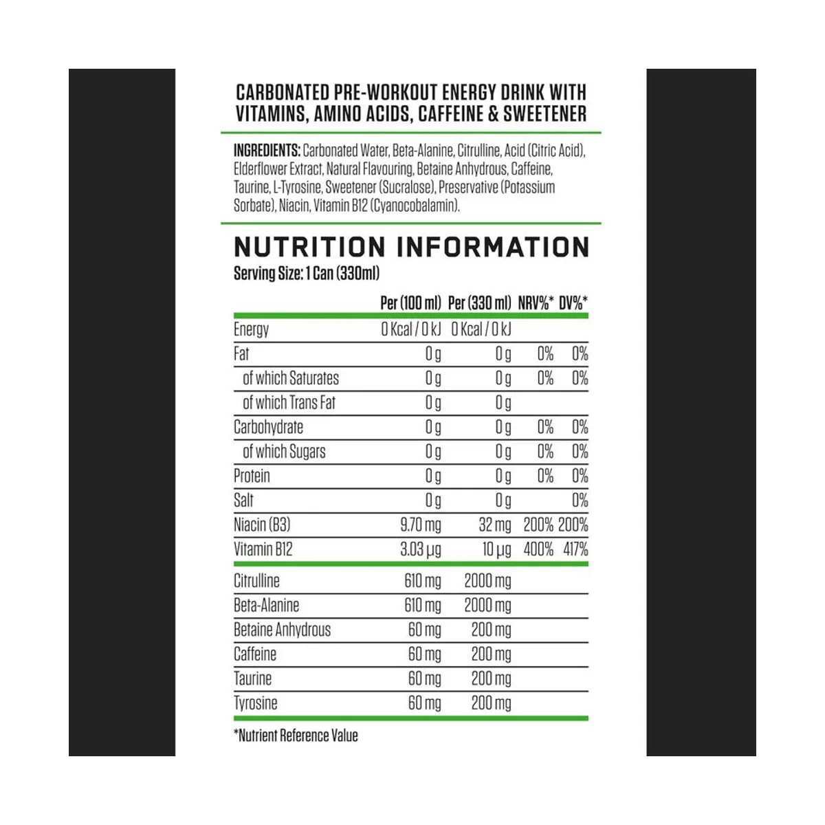 Applied Nutrition Abe Energy Drink Apple Burst 330ml 2
