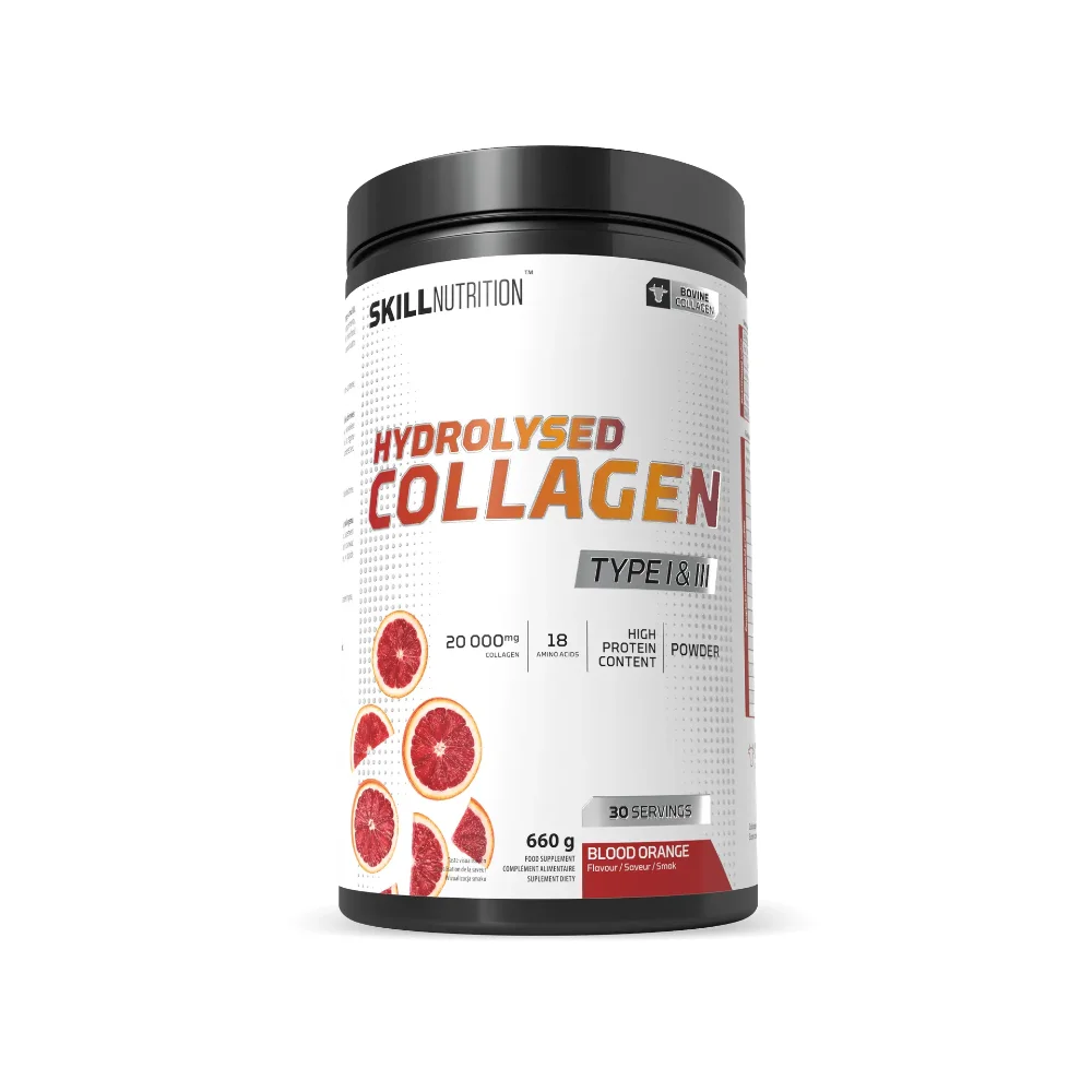 Skill Nutrition Hydrolysed collagen I & III Blood Orange 660g