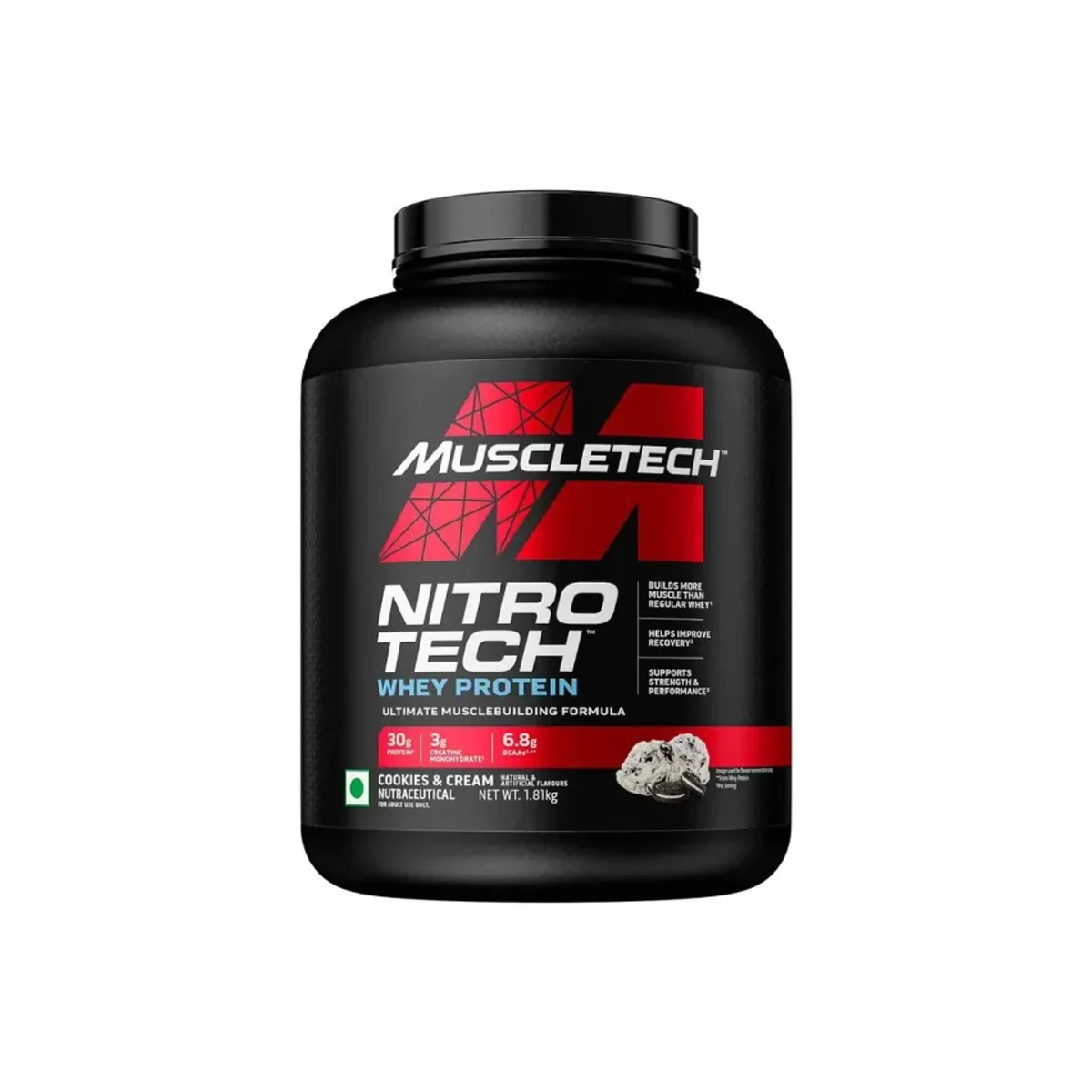 MuscleTech Nitro Whey Protein Cookies and Cream 1810g 1