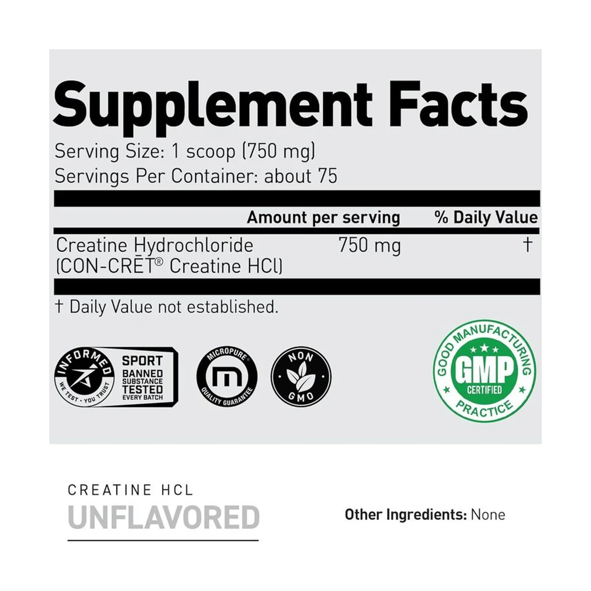 Kaged Muscle Creatine HCL Unflavored 56g 2