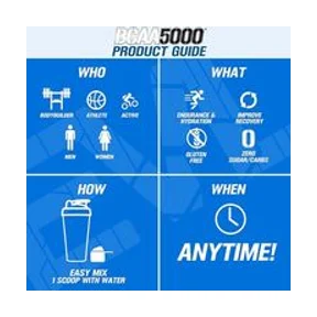 Evlution Nutrition BCAA 5000 BlueRazz 240g 4
