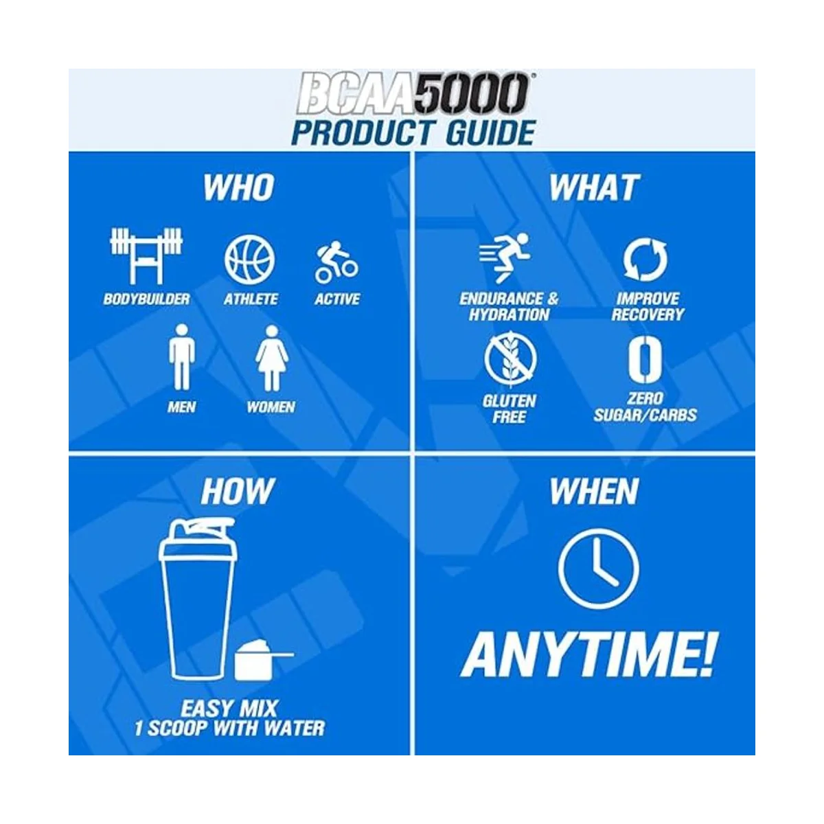 Evlution Nutrition BCAA 5000 BlueRazz 240g 4