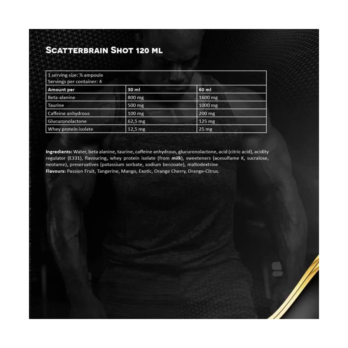 Kevin Levrone Scatterbrain Shot 120ml Exotic 2