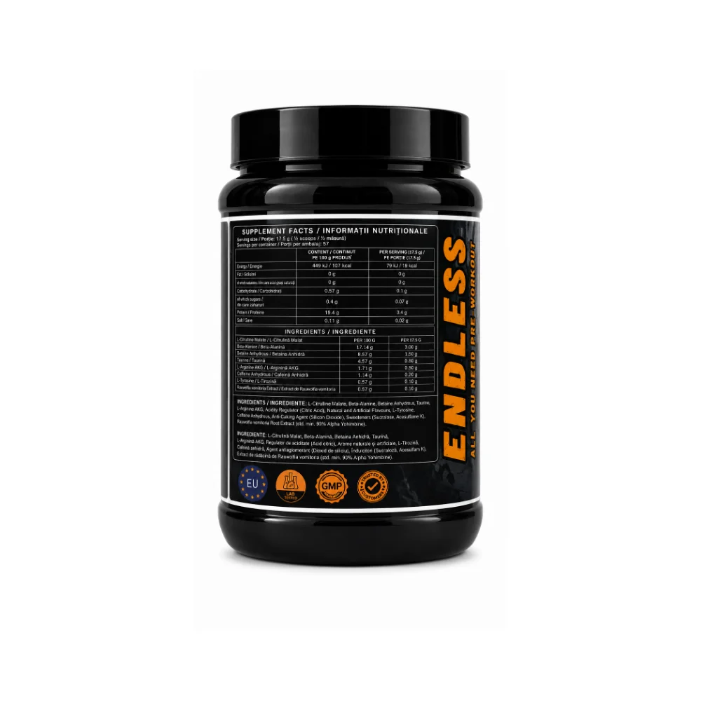 SM Nutrition Endless Pre-workout 450g Grape 2