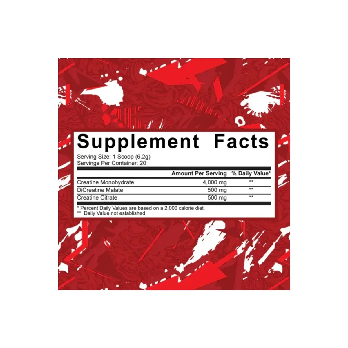 5% Nutrition Creatine Code Red Fruit Punch 124g 2
