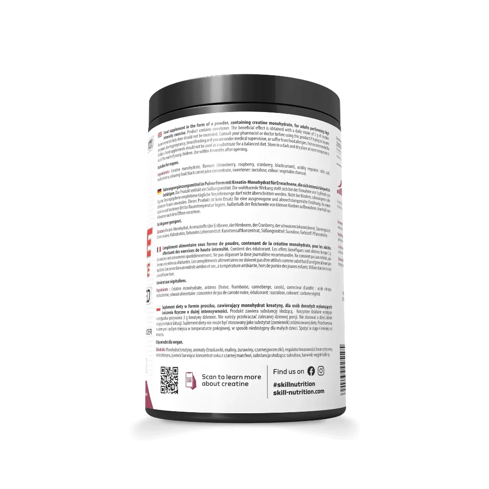 Skill Nutrition Creatine Monohydrat Berry Blast 300g 3