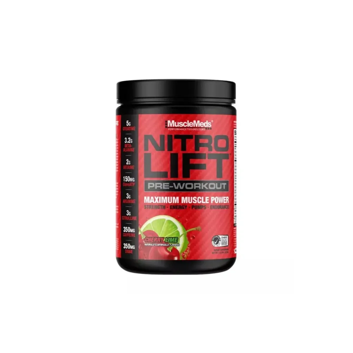 MuscleMeds Nitrolift Pre-workout Cherry Lime 550g