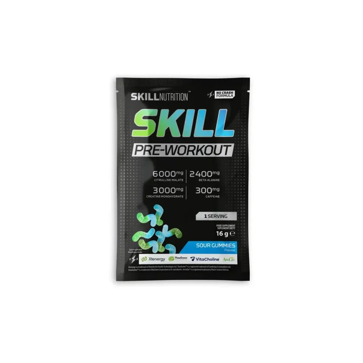 Skill Nutrition Pre-workout 16g(1servire)Sour Gummies