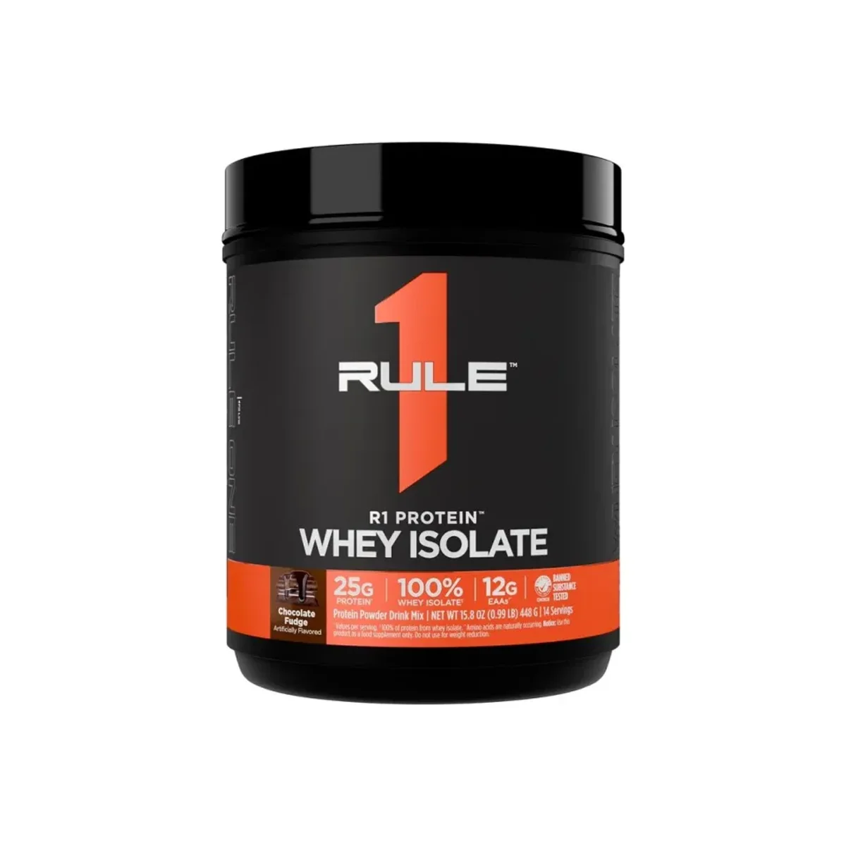 Rule 1 R1 Whey Isolate 14 serviri Chocolate Fudge