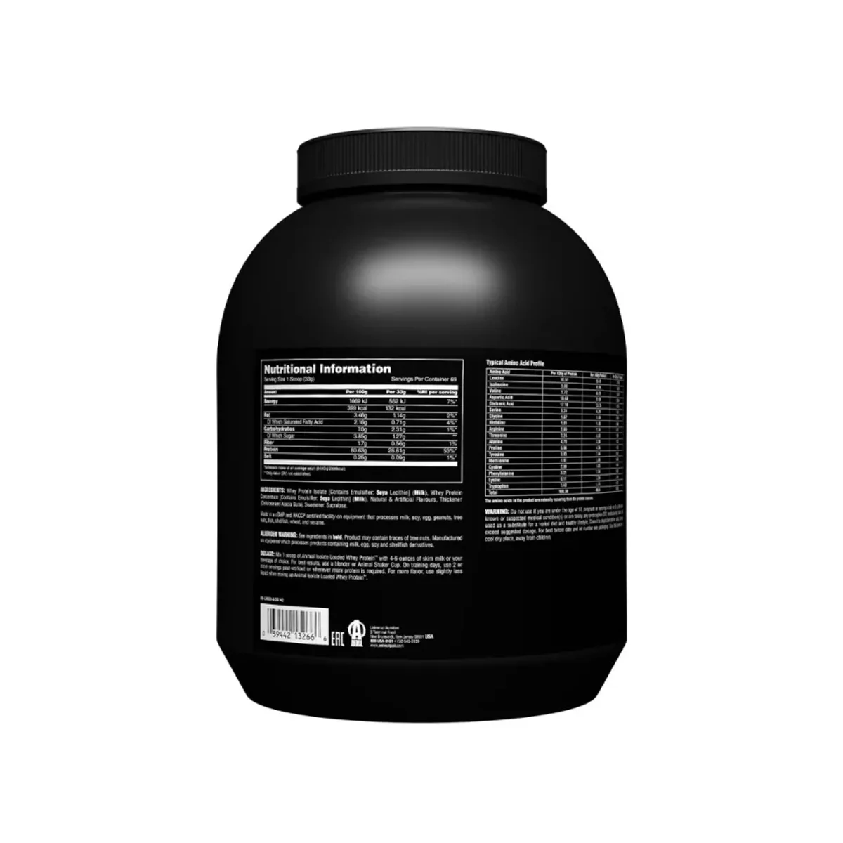 Universal Animal Isolate Loaded Whey Vanilla 2.3kg 2
