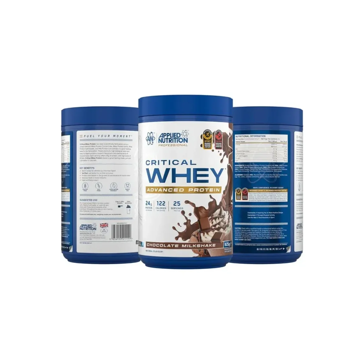 Applied Nutrition Critical Whey Chocolate Milkshake 825g