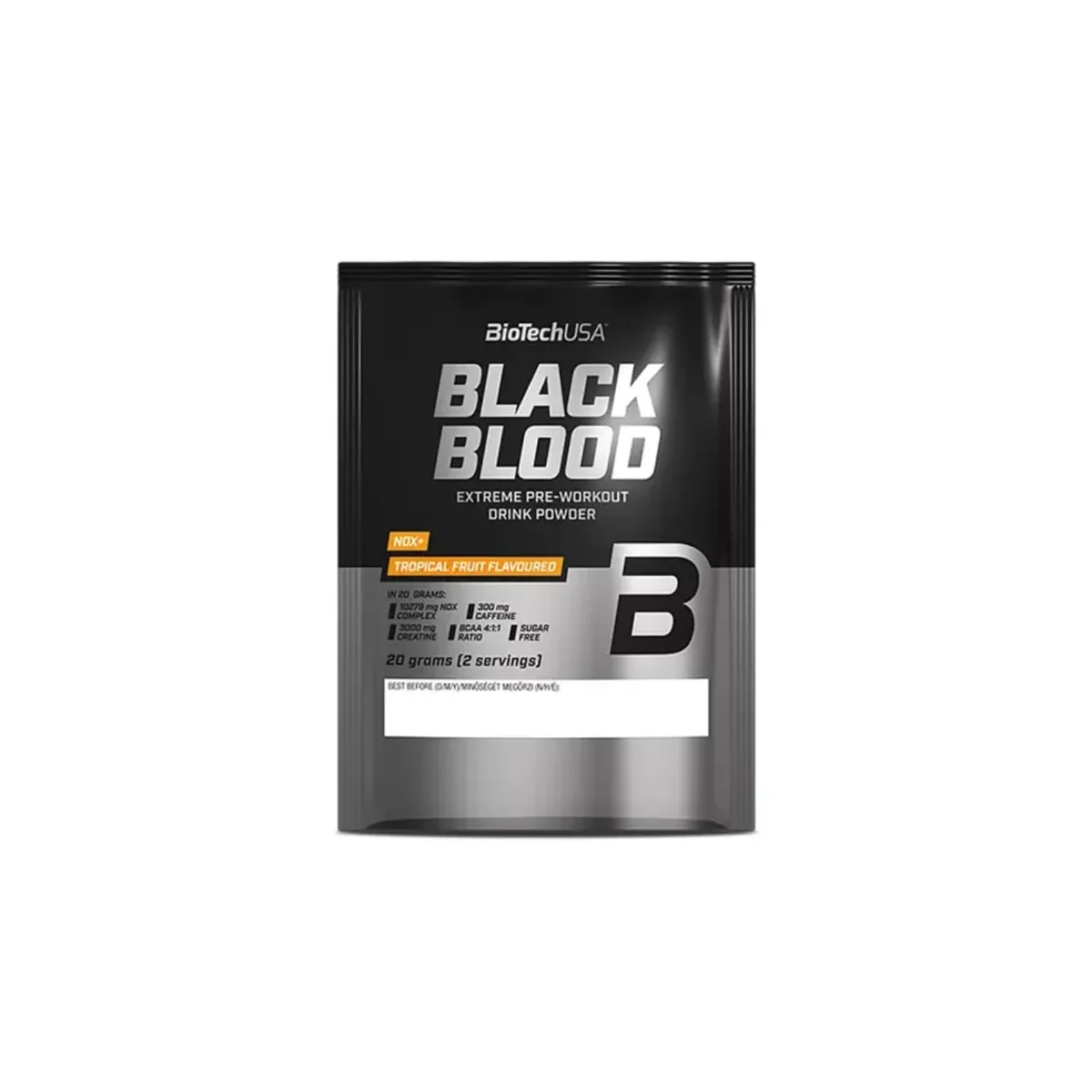BioTech USA Black Blood Pre-workout Bluberry Lime 20g 2