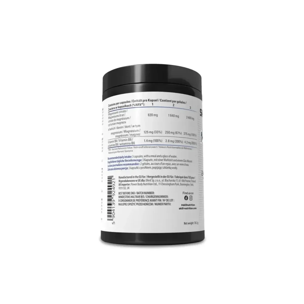 Skill Nutrition Magnesium Citrate 90 capsule 2