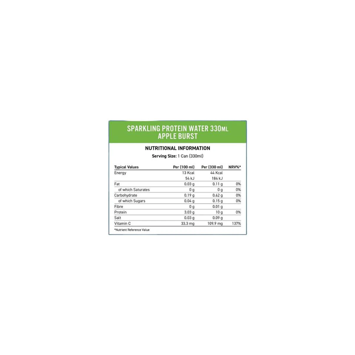 Applied Nutrition Sparkling Protein Water Apple 330ml 2