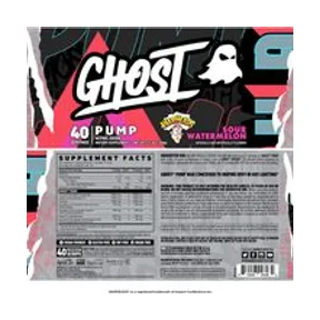Ghost Pump Nitric Oxide 40 serviri Sour Watermelon Stim Free 2