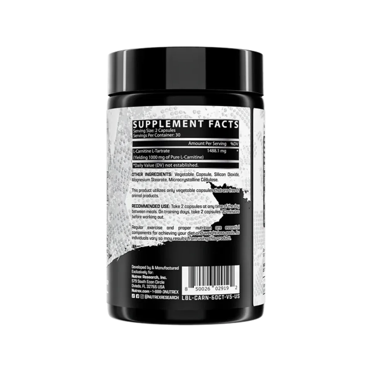 Nutrex L-carnitine 1000 60capsule 2
