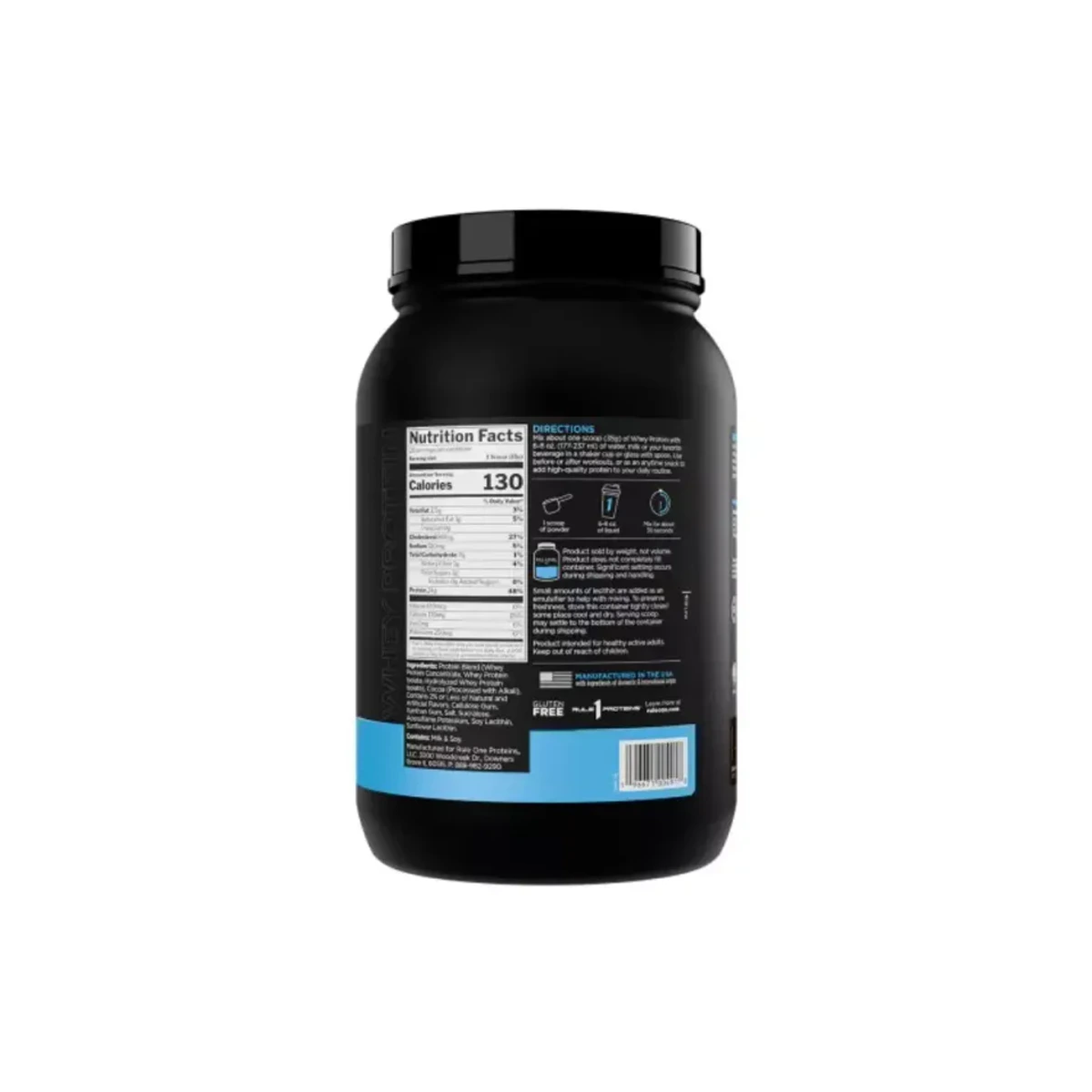 Rule 1 Whey Protein 910g Chocolate Fudge 3