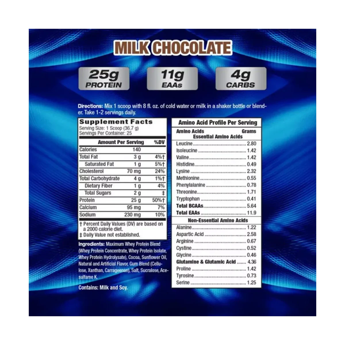 MHP Maximum Whey Milk Chocolate 2275g 3