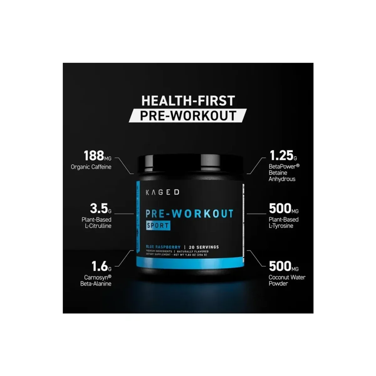Kaged Muscle Pre-workout Sport Mango Lime 259g 3