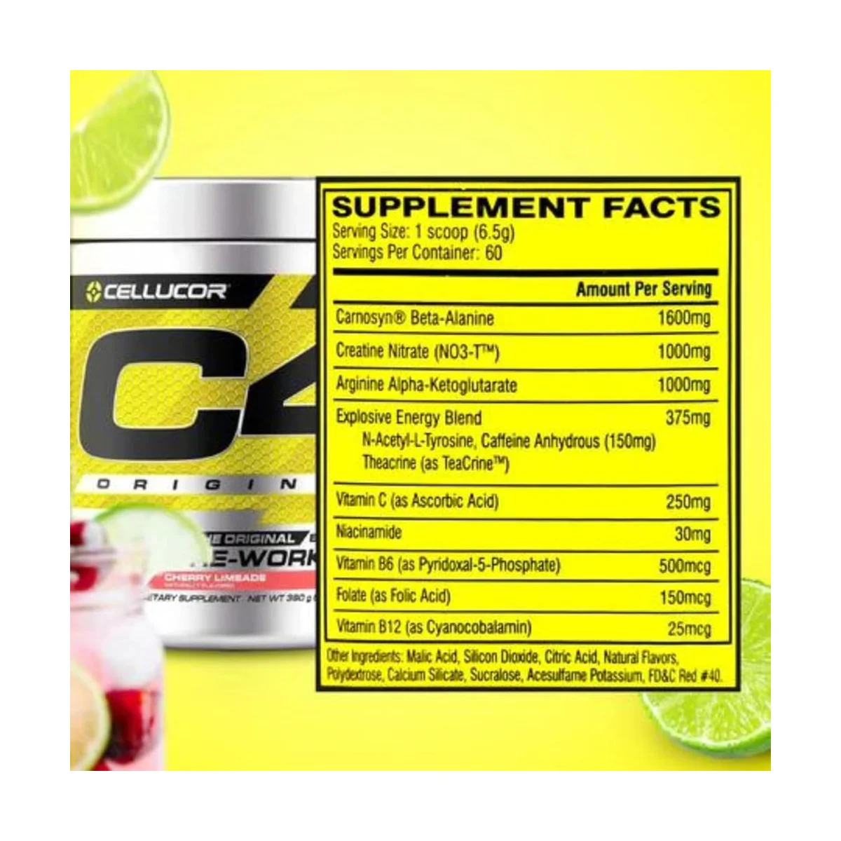 C4 Original Pre-workout Cherry Limeade 60 serviri 3