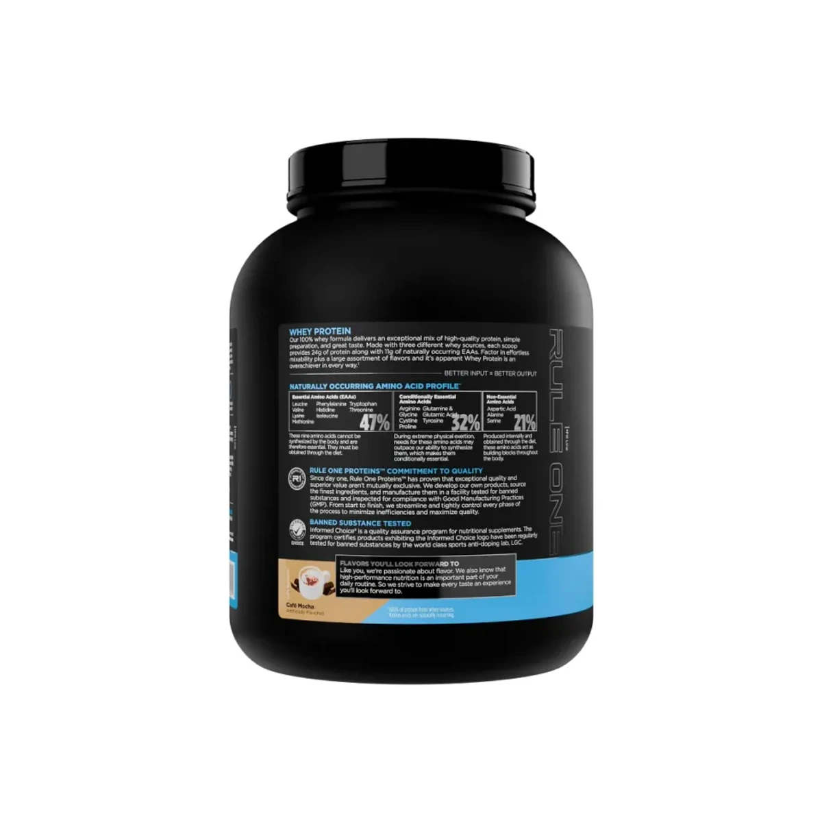 Rule 1 Whey Protein 2240g Cafe Mocha 3