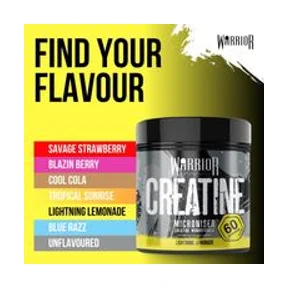 Warrior Creatine Monohydrate Micronised Lemonade 300g 4