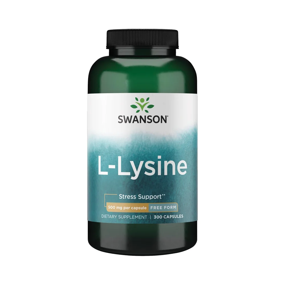 Swanson L-Lysine 500mg Free Form 300caps