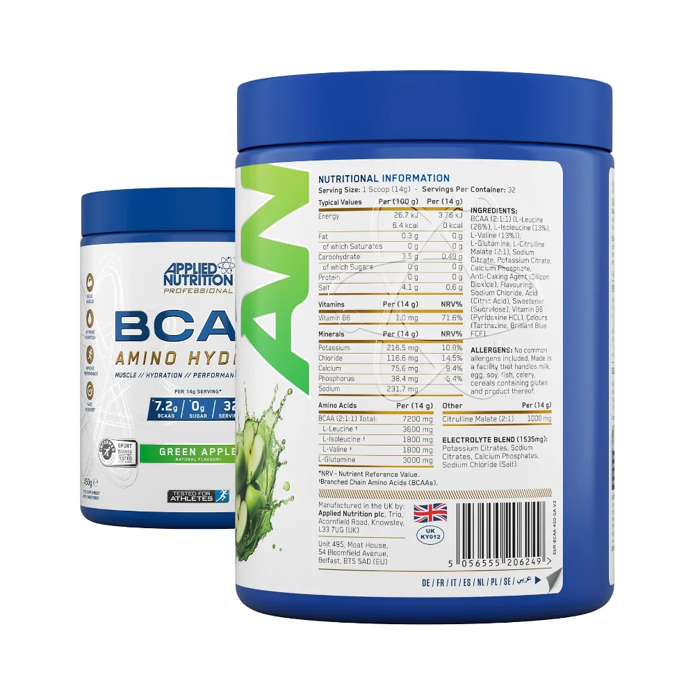 Applied Nutrition BCAA Amino-Hydrate Green Apple 450g 2