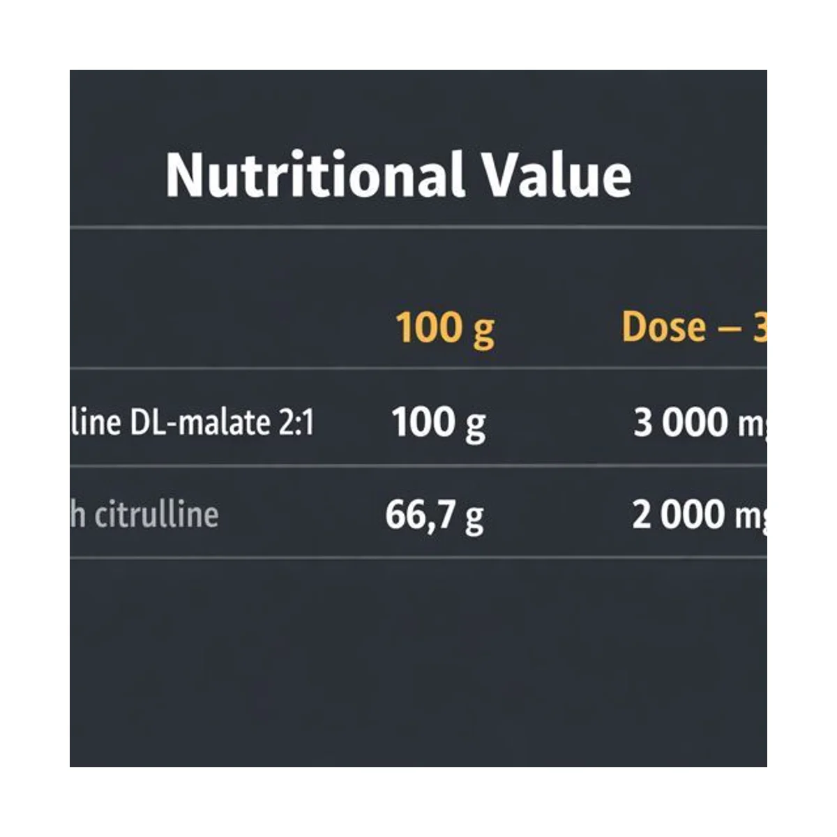 Nutrend Citrulină Malat 300g Unflavoured 2