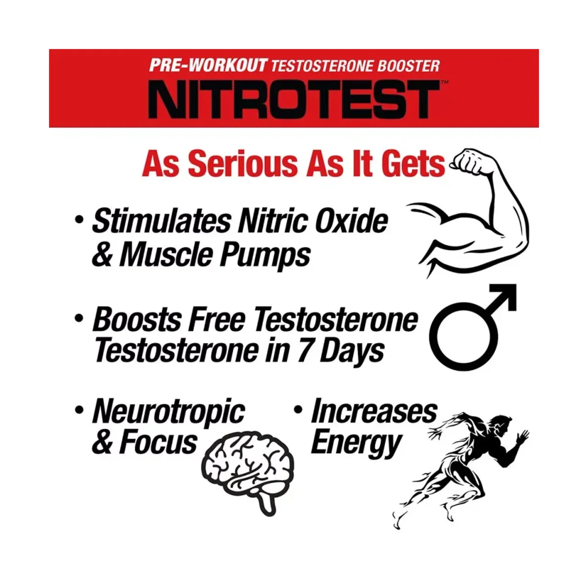 MuscleMeds Nitrotest Blue Raspberry 30 serviri 3