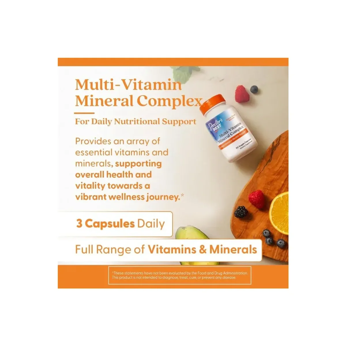 Doctor's Best Multi-Vitamin  Mineral Complex 90 vcaps 2