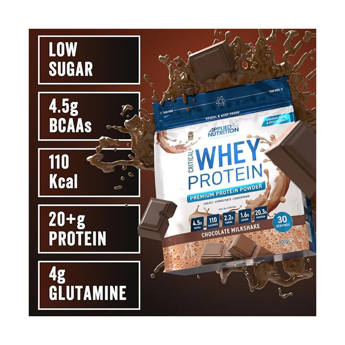 Applied Nutrition Critical Whey Chocolate 900g