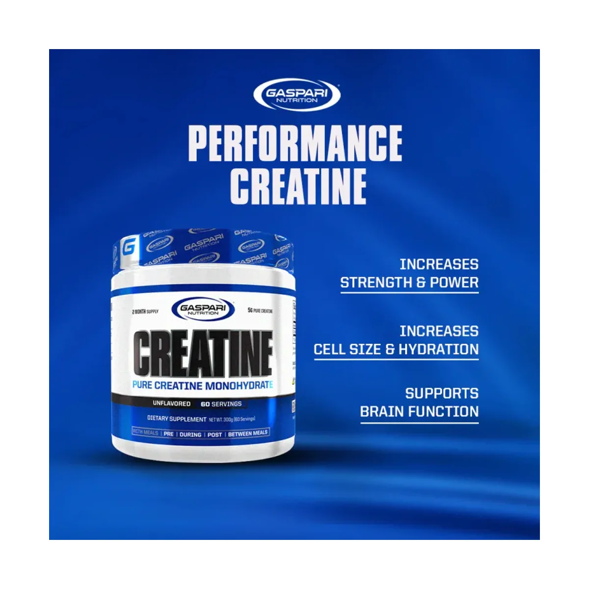 Gaspari Creatine Monohidrat 300g Unflavoured 4