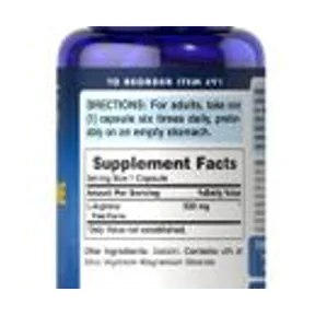 Puritan's Pride L-Arginine 500mg 100 caps 2