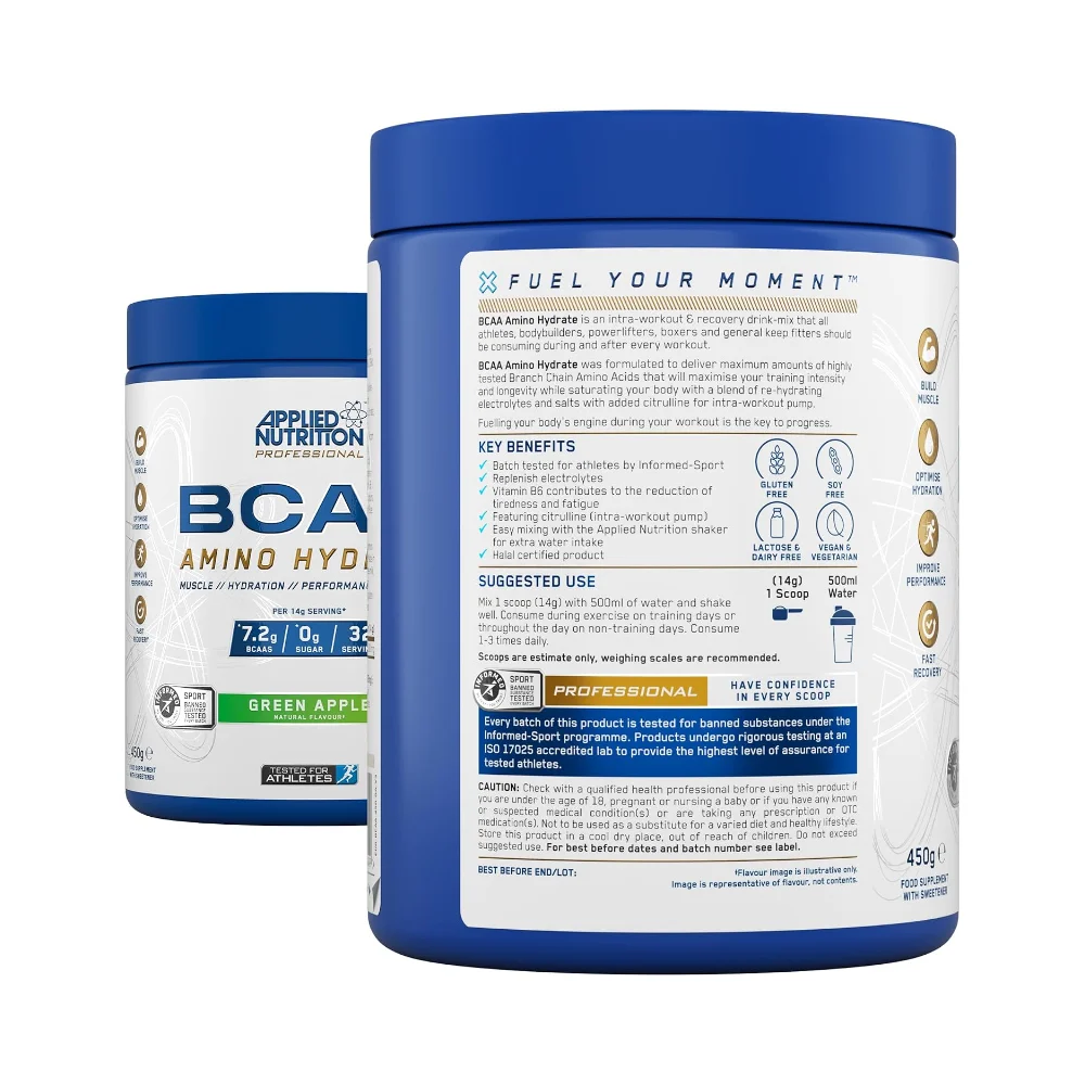 Applied Nutrition BCAA Amino-Hydrate Green Apple 450g 3