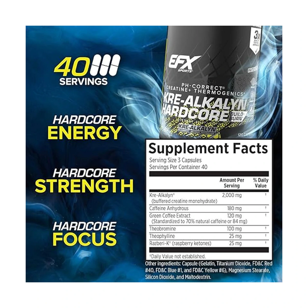EFX Sports Krea-Alkalin Hardcore 120 capsule 2