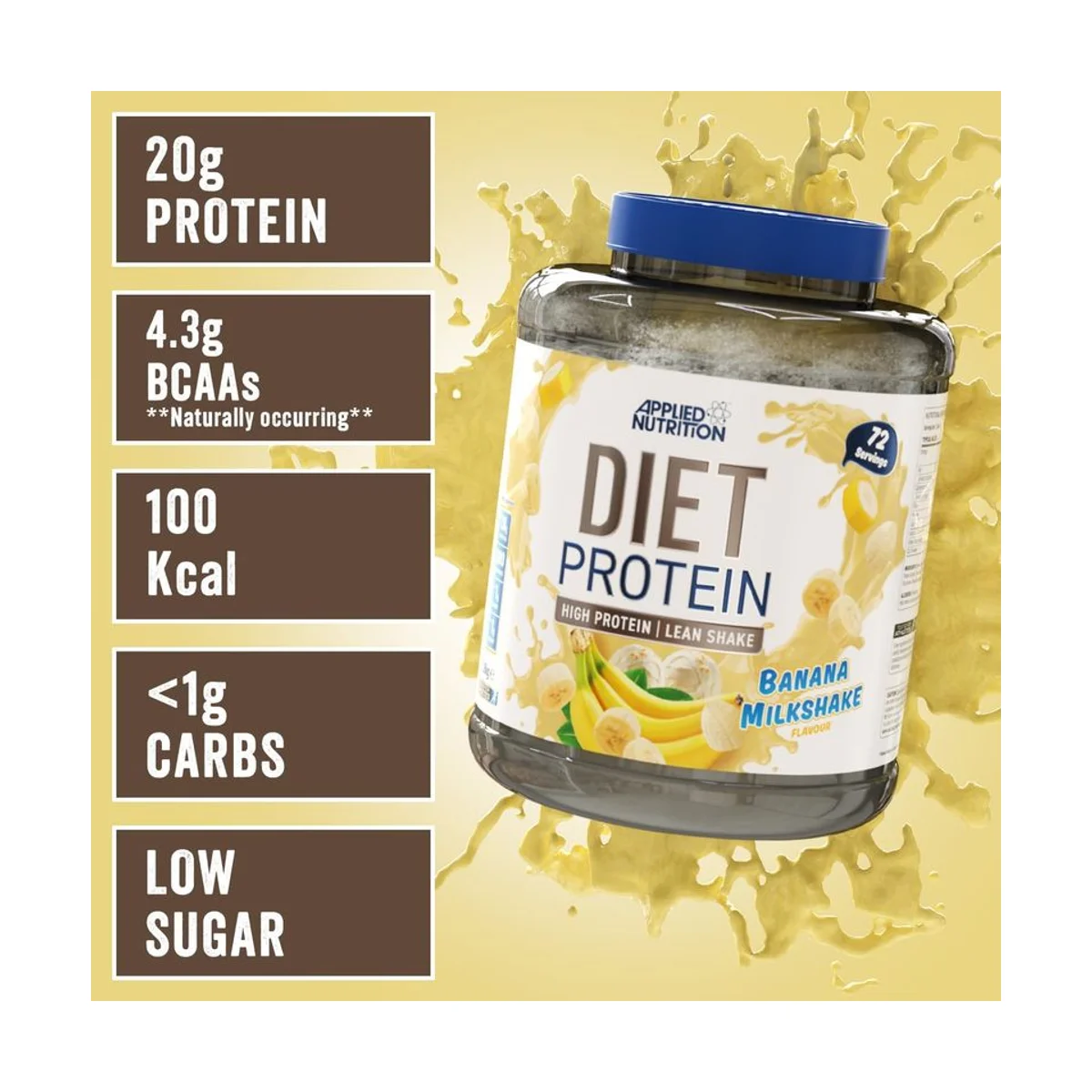 Applied Nutrition Diet Protein 1.8kg Banana Milkshake