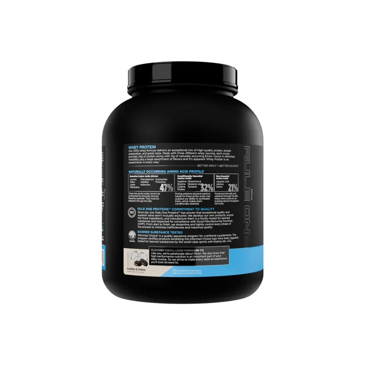 Rule 1 Whey Protein 2240g Cookies and Cream 2
